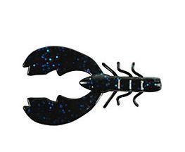 Berkley Chigger Craws, Color: Black and Blue Fleck, Size: 3-inch