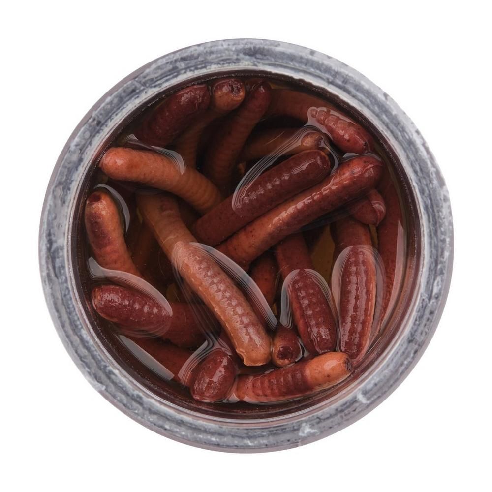 Berkley Gulp Alive Fat Floating Trout Worm 2" 1.5 oz Jar, Color: Nightcrawler