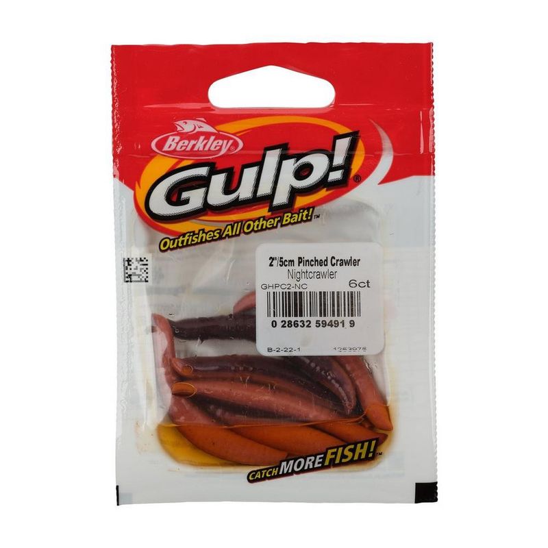 Berkley Gulp Pinched Crawlers - 6ct Bags