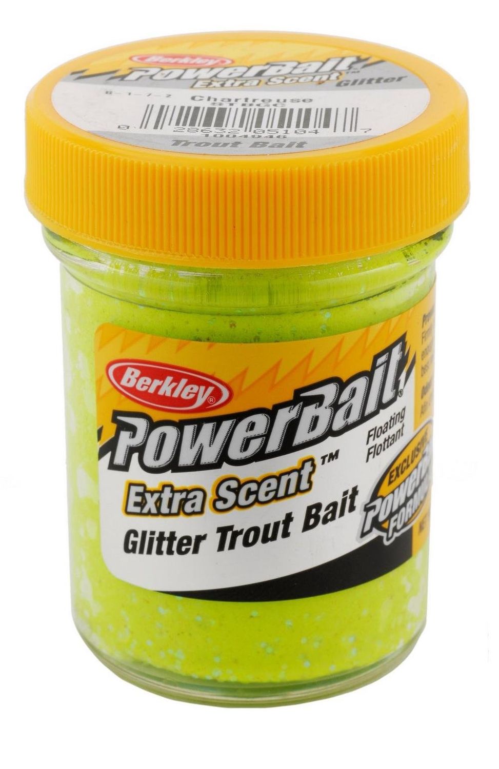 Berkley Powerbait Glitter Trout Baits, Color: Chartreuse