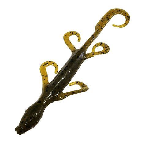 Chompers Lizards, Color: Green Pumpkin, Length: 6-inch