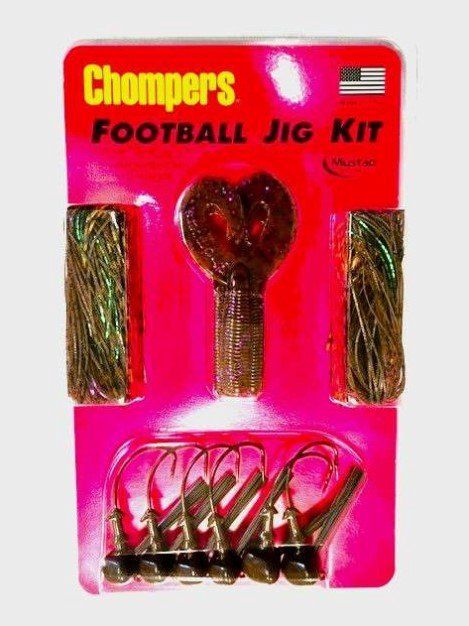 Chompers Skirted Football Jig Kit