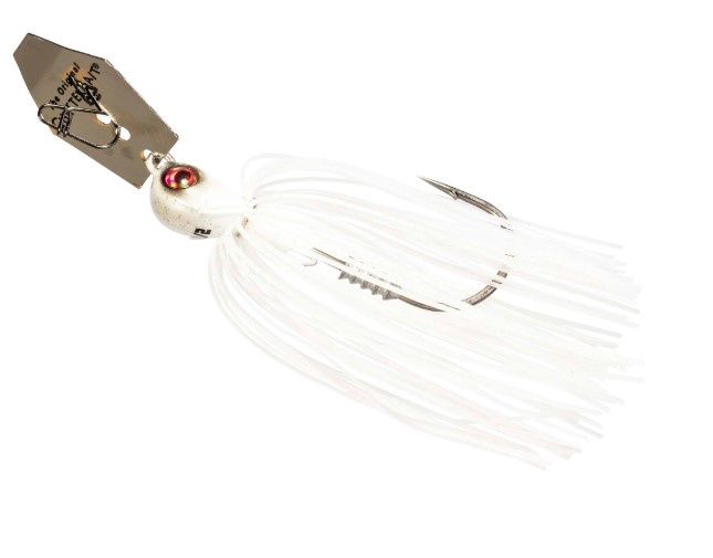 Z-Man Chatterbait Elite EVO, Color: White, Size: 3/8 oz