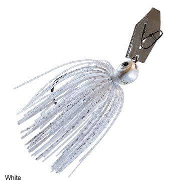 Z-Man Chatterbait Jackhammer, Color: White, Weight: 3/8oz