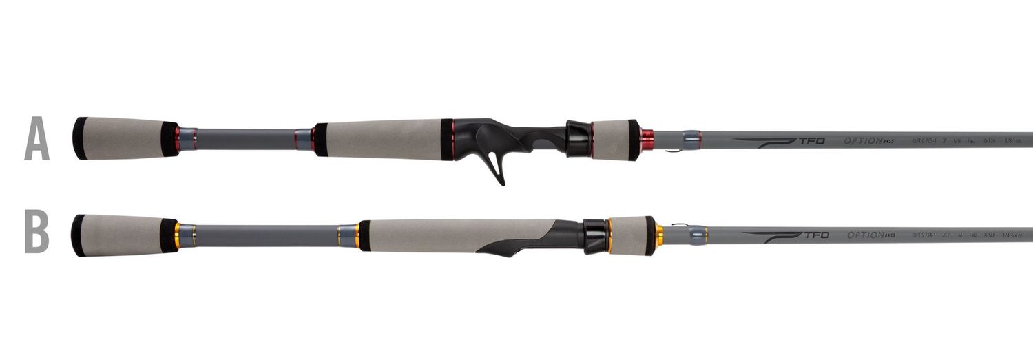 TFO Option Bass Spinning Rods