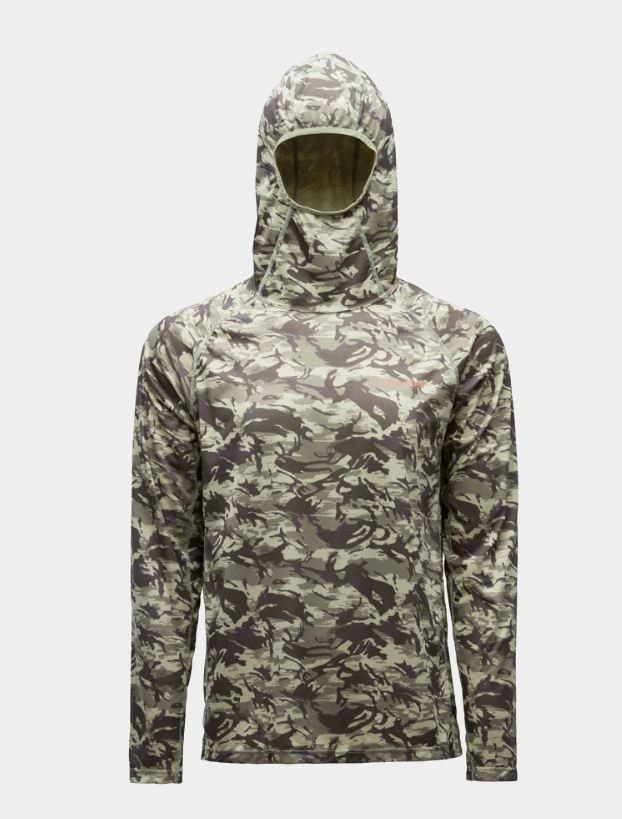 Grundens Solstrale Hoodie, Color: Refraction Camo Green, Size: X-Large