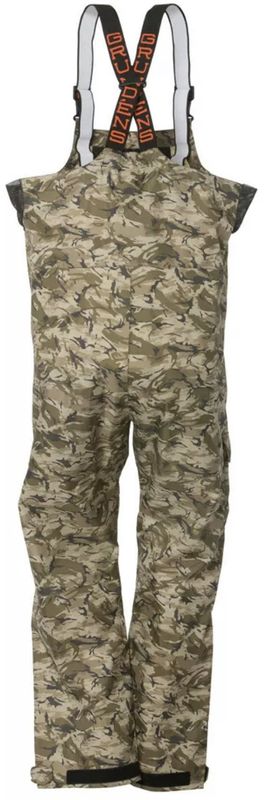 Grundens Weather Watch Bibs Refraction Camo Stone