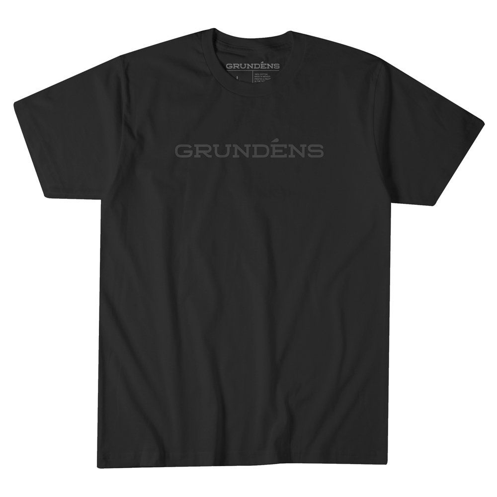 Grundens WordmarkT-Shirt, Color: Black, Size: Small