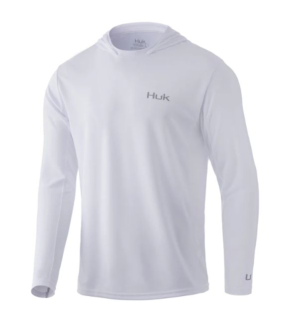 Huk Icon X Hoodie, Color: Overcast Grey, Size: Medium