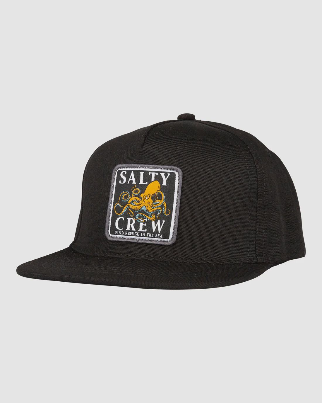 Salty Crew Ink Slinger Boys 6 Panel Hats, Color: Black