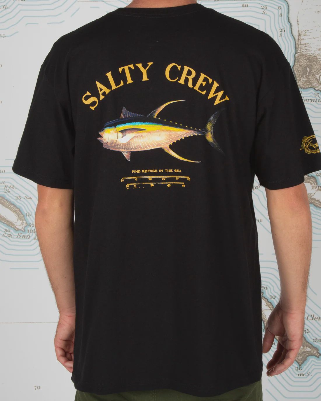 Salty Crew Ahi Mount T-Shirt, Color: Black, Size: Medium