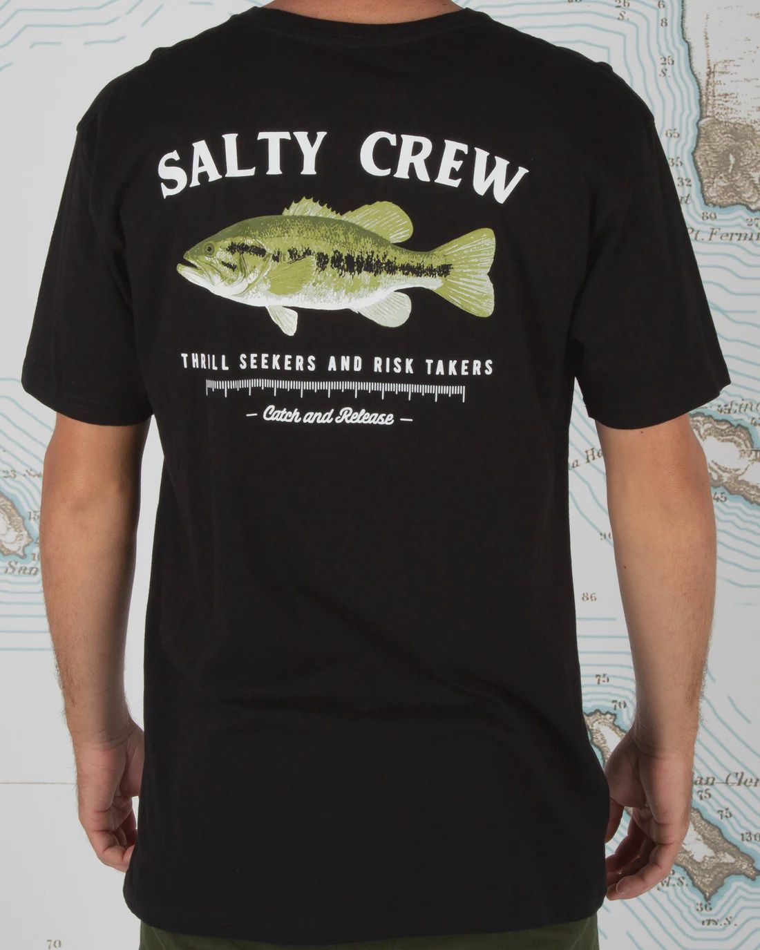 Salty Crew Bigmouth T-Shirt, Color: Black, Size: Medium