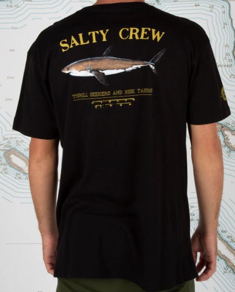 Salty Crew Bruce T-Shirt, Color: Black, Size: Medium