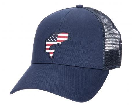 Simms USA Catch Trucker Hat, Color: Admiral Blue