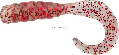 Big Hammer Perch Grubs, Color: Clear Red