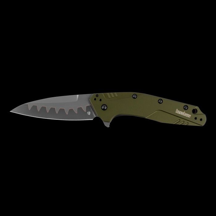 Kershaw Dividend Knife, Color: Olive Composite Blade