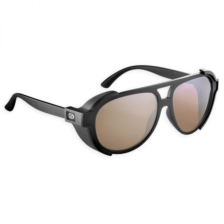 Flying Fisherman  Legasea Sunglasses, Frame Color: Matte Black, Lens Color / Material: Copper-Silver Mirror / Plastic