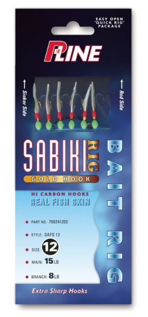 P-Line Gold Hook Sabiki Rigs