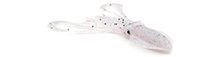 P-Line Twin Tail Squid Rigs, Color: Clear White Black, Size: 4.5 Inch