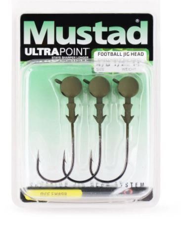 Mustad Elite Football Jig Head- 1X Strong