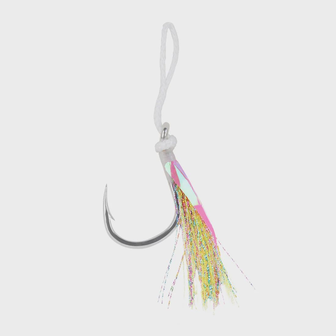 Mustad Heavy Duty Jigging Assist Rigs White w/ White Flash