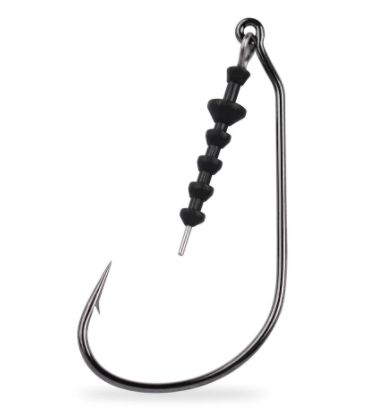 Mustad Impact Straight Keeper Gripper Hooks- Black Nickel