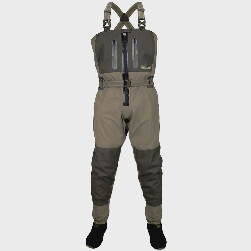 Paramount Outdoors Deep Eddy Zippered Breathable Chest Wader Paramount Outdoors Deep Eddy Zippered Breathable Chest Wader, Color: Elk, Size: Small