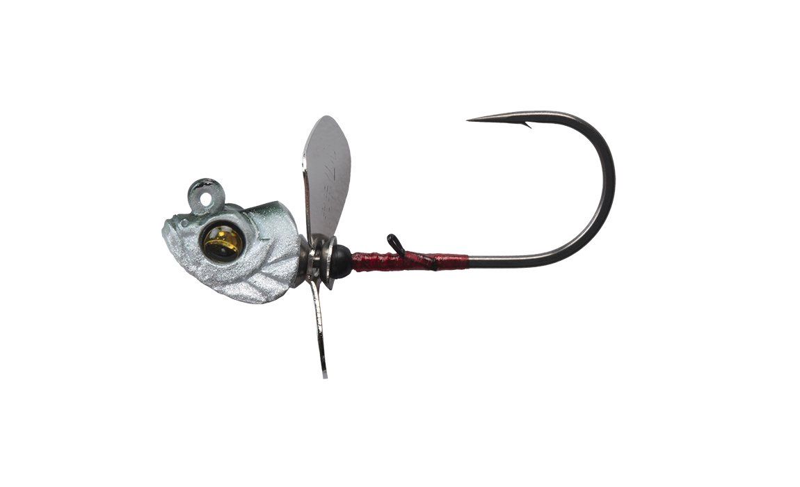 Megabass Okashira Screwhead, Color: Real Minnow, Size: 3/0 - 1/16 oz