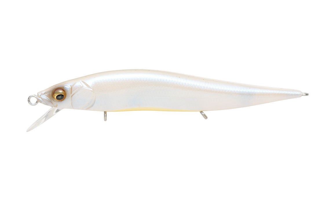 Megabass OneTen Jr Jerkbaits, Color: French Pearl OB