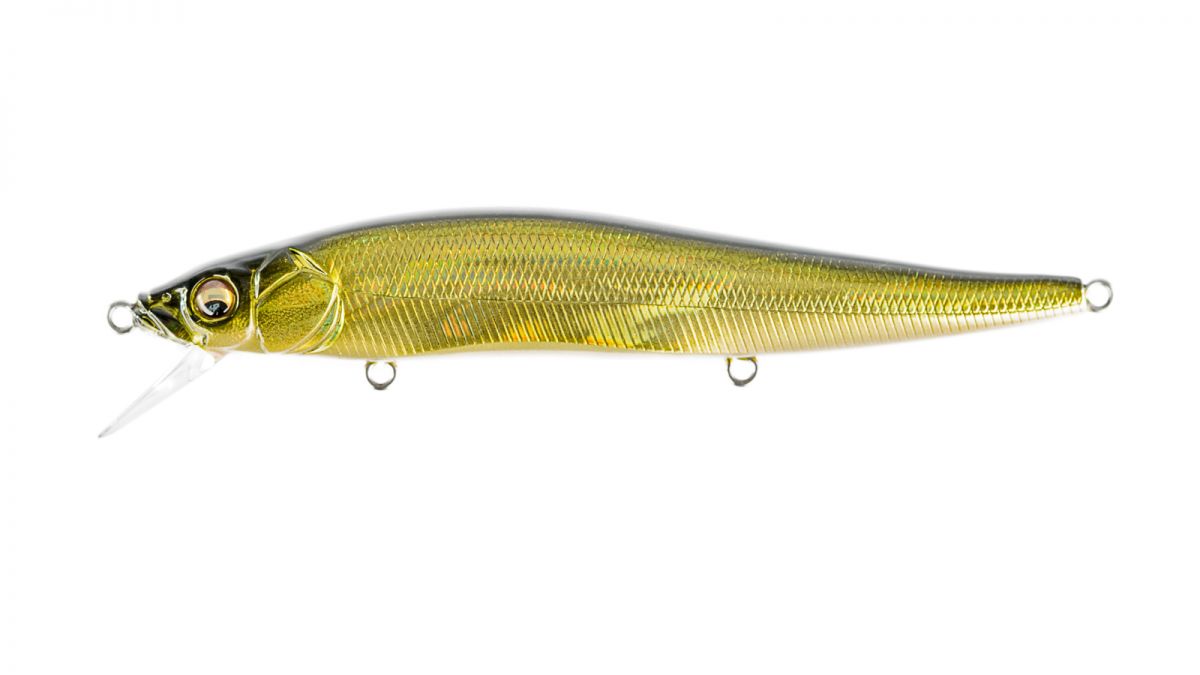 Megabass Vision OneTen Silent Jerkbaits, Color: GG Moss Back Golden Shad