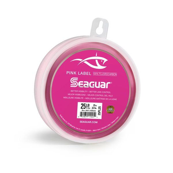 Seaguar Pink Label Fluorocarbon Leader Material 25yd Spools