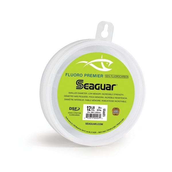 Seaguar Premier Fluorocarbon Leader Material 25yd Spools