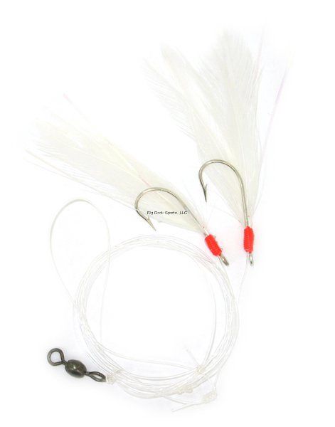 Black Belt Fishing Products Rock Cod Rigs, Color: White, Hook Size: 3/0