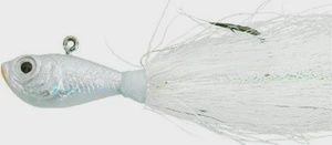 Spro Bucktail Jig, Color: White, Size: 1/4oz