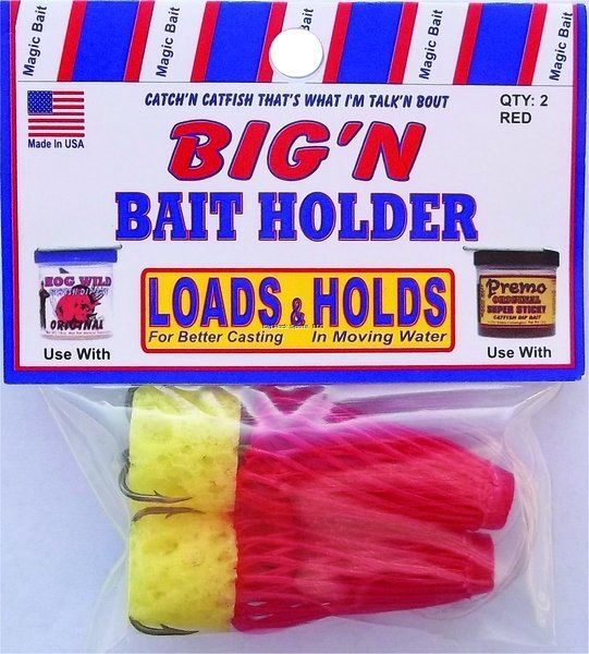 Magic Bait Big'N Hook Dip Worm Rigs - Red
