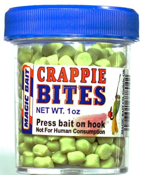 Magic Bait Crappie Bites, Color: Chartreuse/Glitter