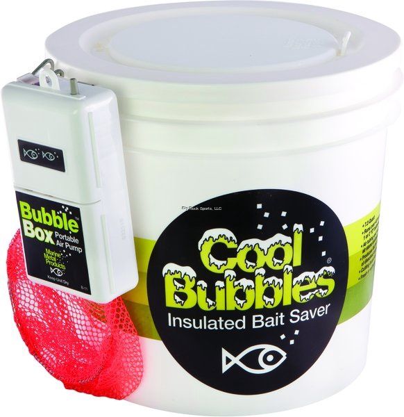 Marine Metal Cool Bubbles 8 Qt Insulated Plastic Pail W/B-11Pump &amp; Dip Net
