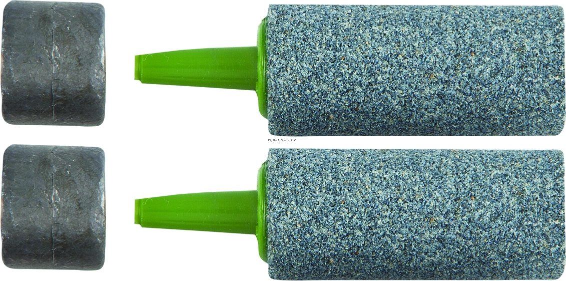 Marine Metal Glass Bead Air Stones Weighted - Pair