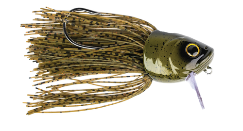 G-Ratts Baits Fighting Fish, Color: Green Pumpkin/Red Flake, Size: 4-inch