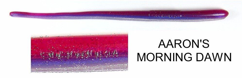 Roboworm Fat Straight Tail 6", Color: Aarons Morning Dawn