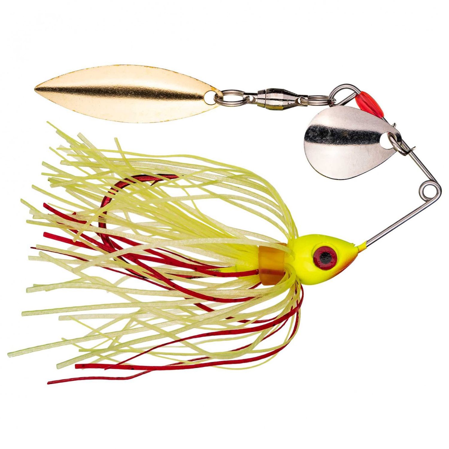 Strike King Bleeding Bait Mini-King Spinnerbait, Color: Bleeding Chartreuse, Size: 1/8 oz.