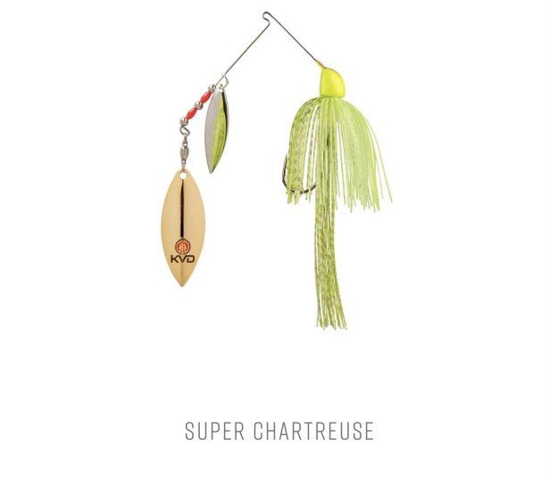 Strike King KVD Finesse Spinnerbaits, Color: Super Chartreuse, Size: 1/2oz