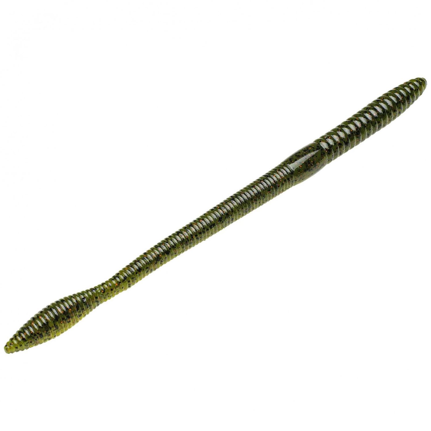 Strike King KVD Perfect Plastics Bullworm OPT 10" Strike King KVD Perfect Plastics Bullworm OPT 10", Color: Watermelon Red Flake