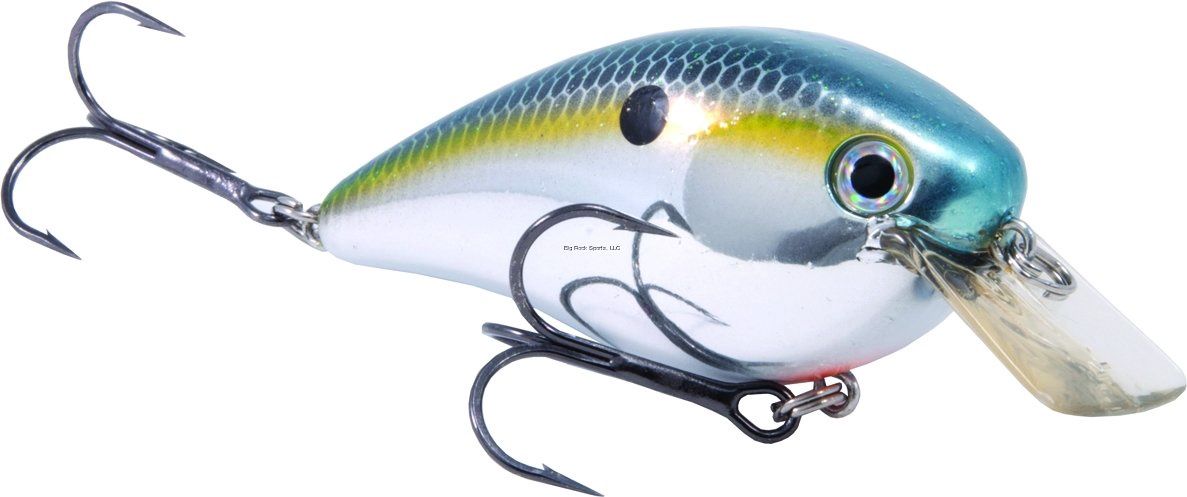 Strike King KVD Squarebill 2.5 Crankbait, Color: Chrome Sexy Shad