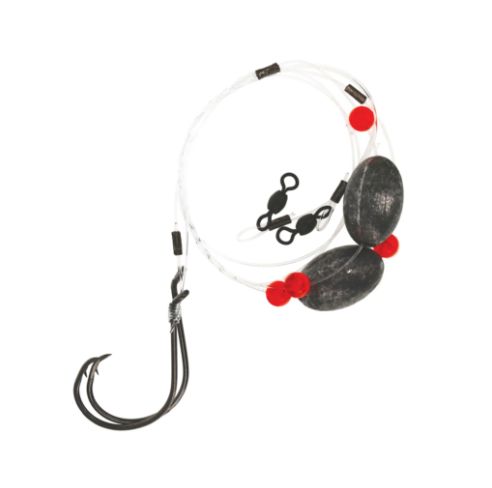 Eagle Claw Catfish Ready Rigs, Color: Black, Package Count: 2, Size: 1.5oz