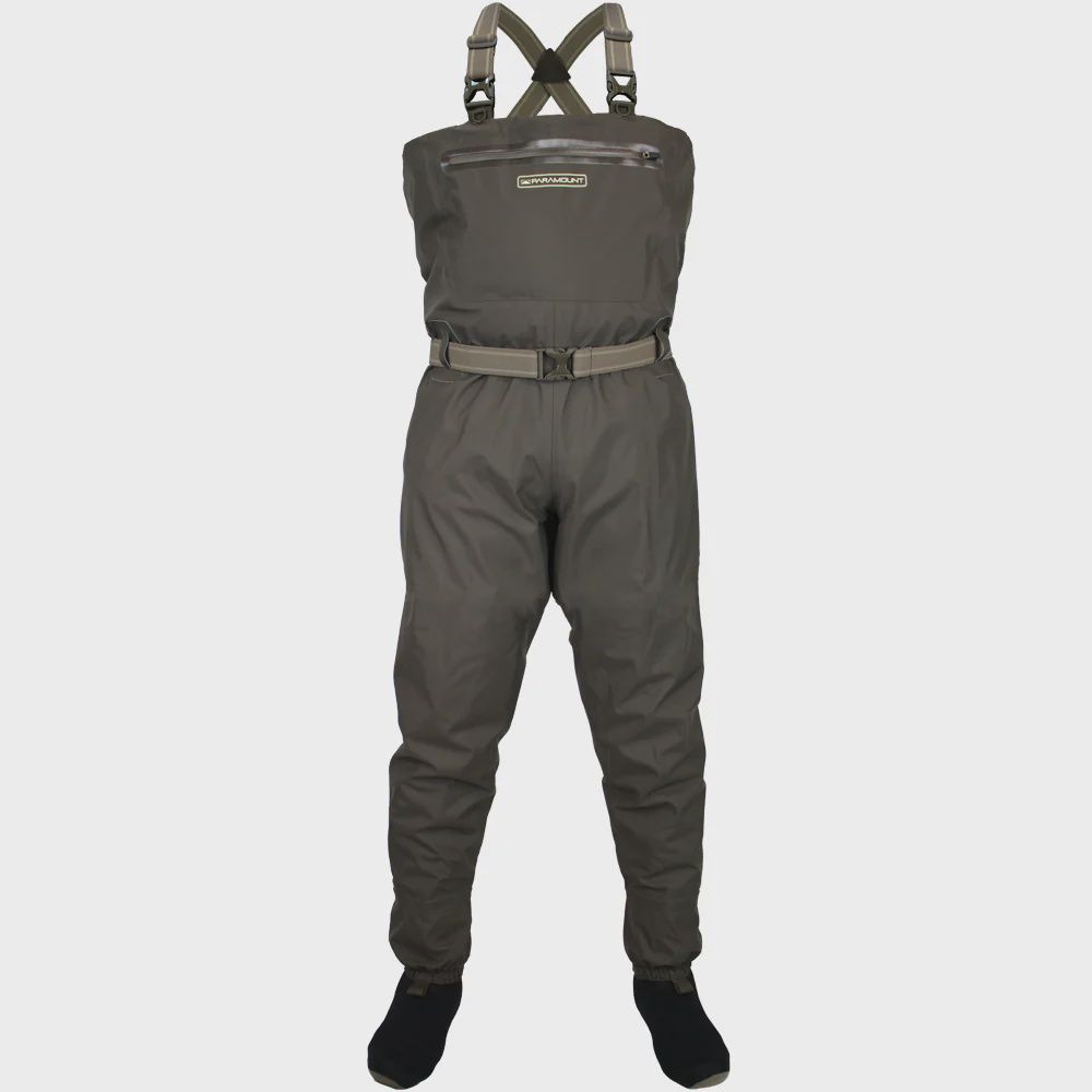 Paramount Stonefly Breathable Fishing Chest Waders, Color: Elk, Size: Small