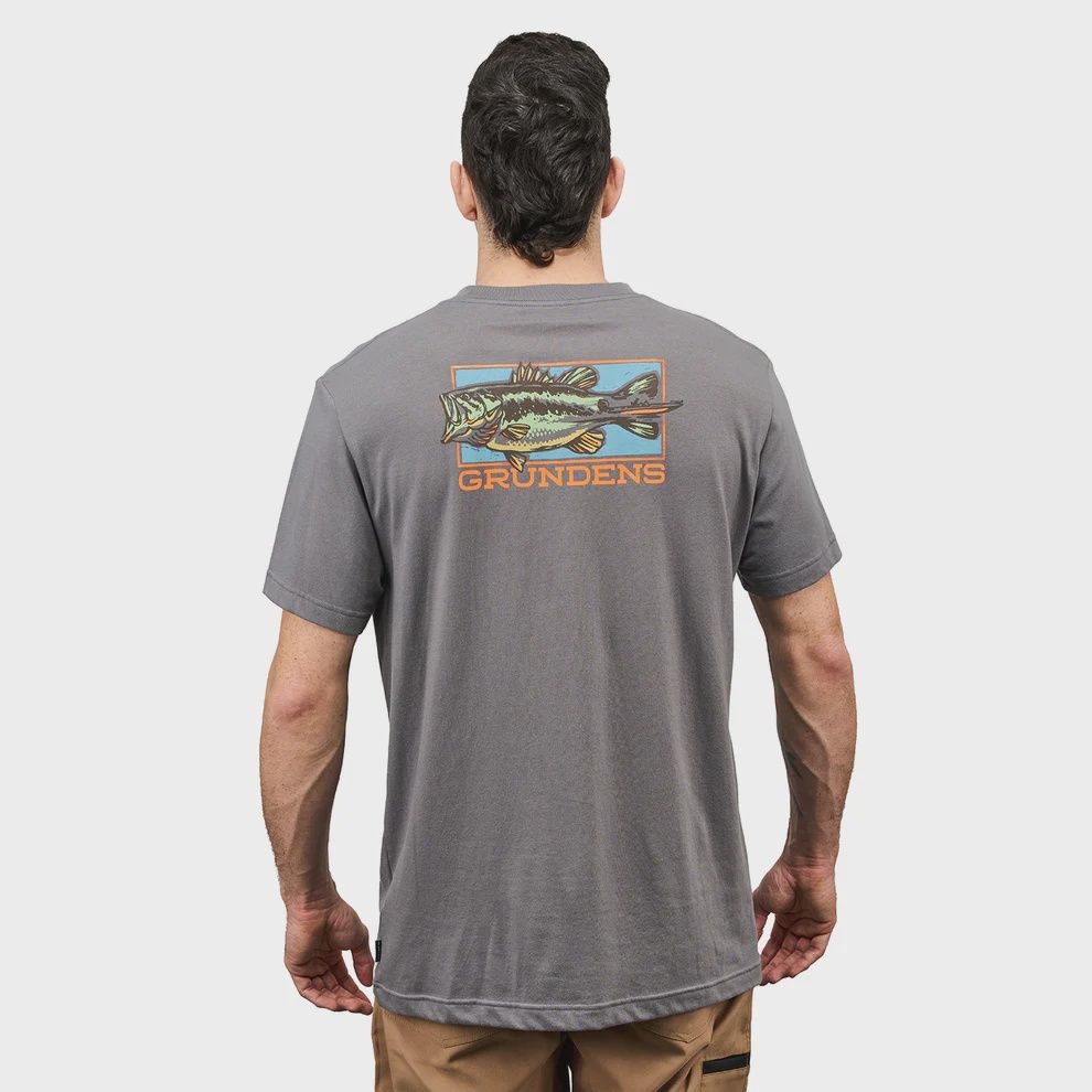 Grundens Off to the Races T-Shirt, Color: Smoke, Size: Small