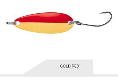 Daiwa Qunai Spoons, Color: Gold Red, Size: 1/7 oz