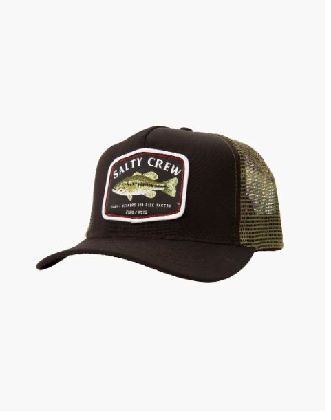 Salty Crew Big Mouth Trucker Hat, Color: Army/Black