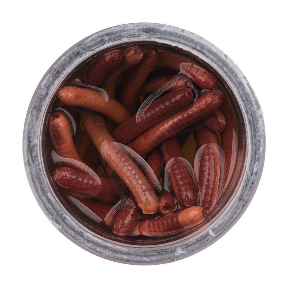 Berkley Gulp Alive Fat Floating Trout Worm 2" 1.5 oz Jar, Color: Nightcrawler